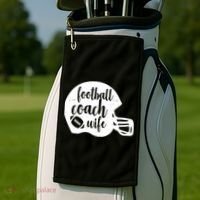 Football Coach Wife Golf Towel thumb 2
