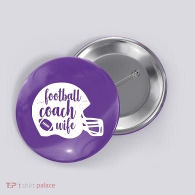 Football Coach Wife Button