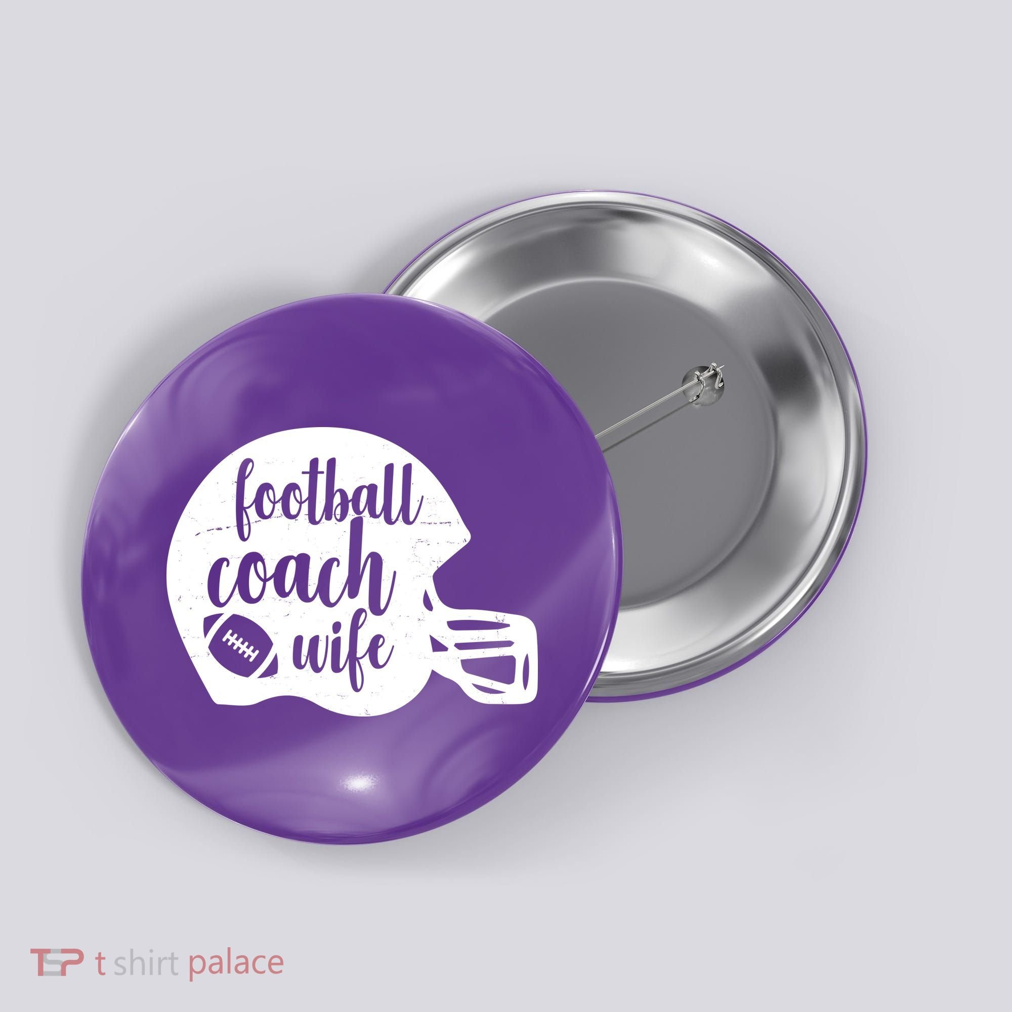Football Coach Wife Button