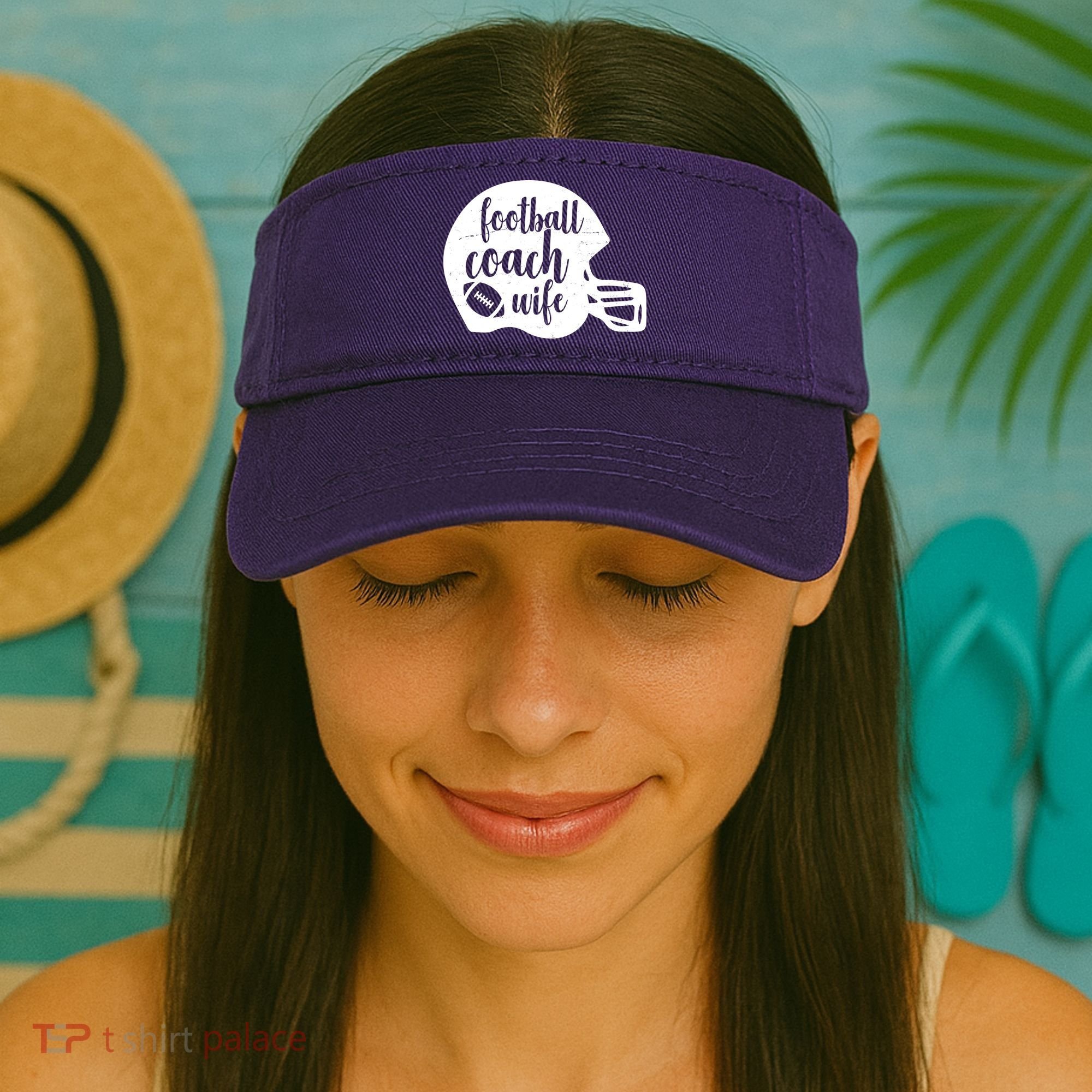 Football Coach Wife Visor