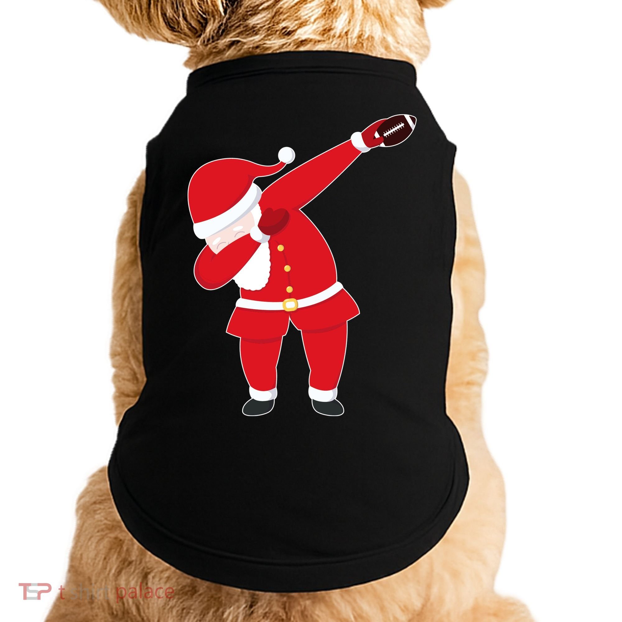 Football Dabbing Santa Doggie Tank