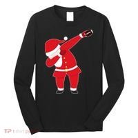 Football Dabbing Santa Long Sleeve Shirt thumb 0