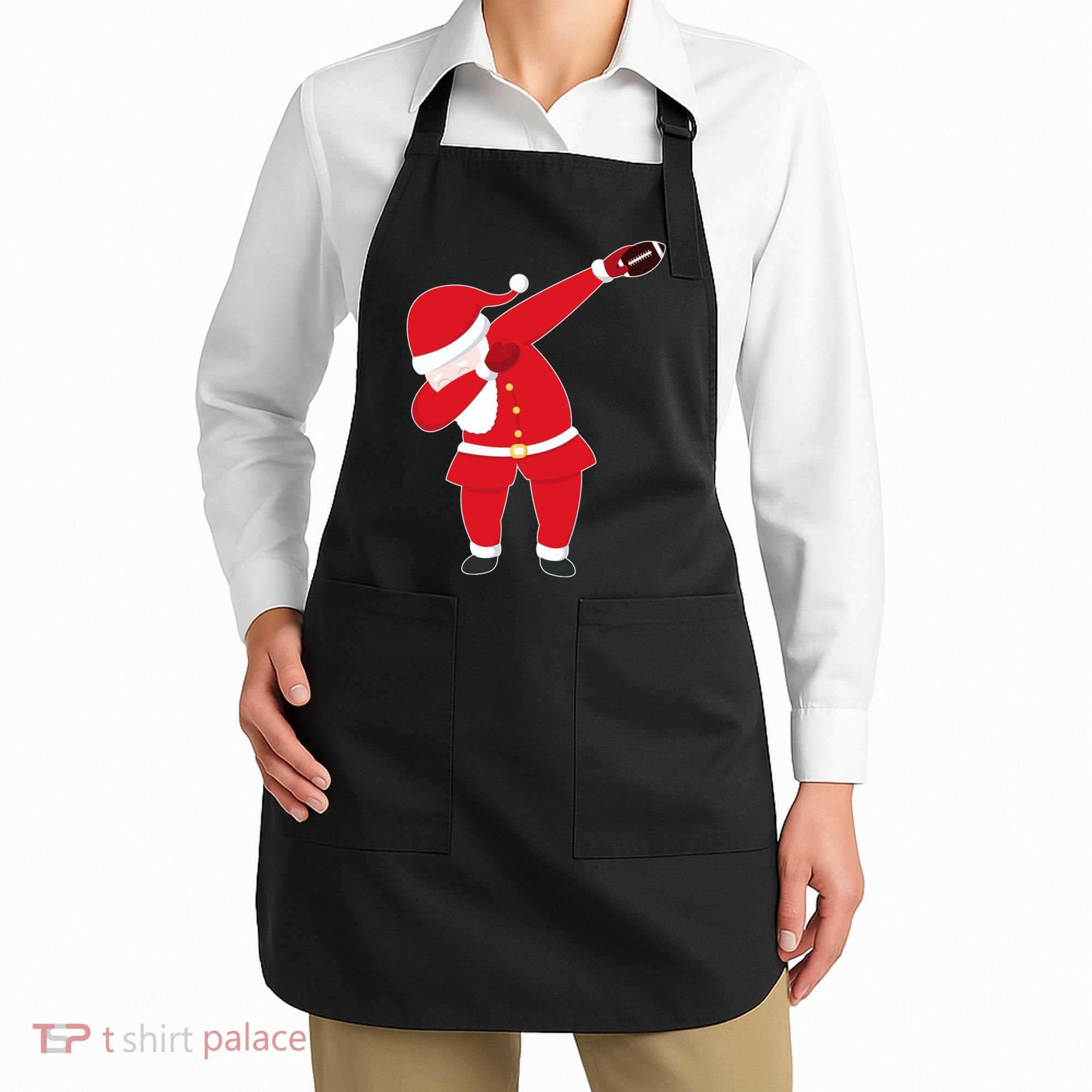 Football Dabbing Santa Apron