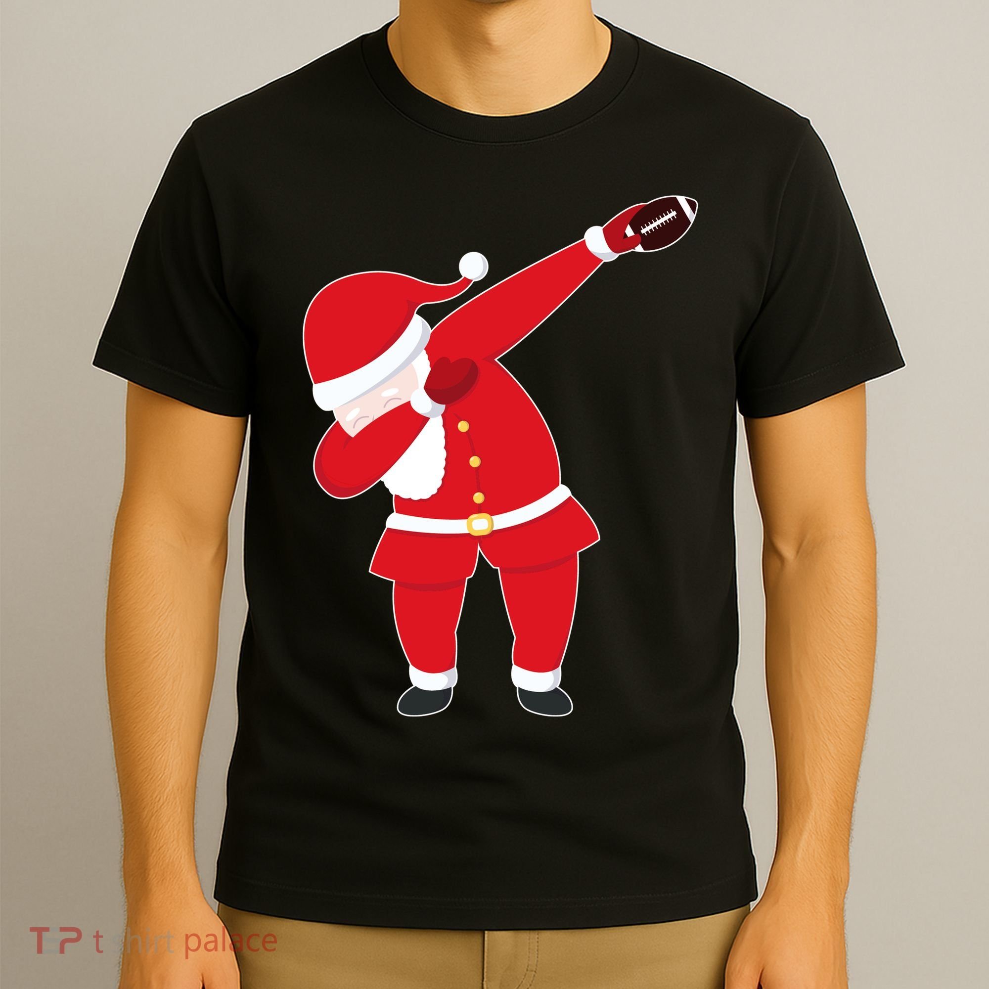 Football Dabbing Santa T-Shirt