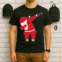 Football Dabbing Santa T-Shirt thumb 6