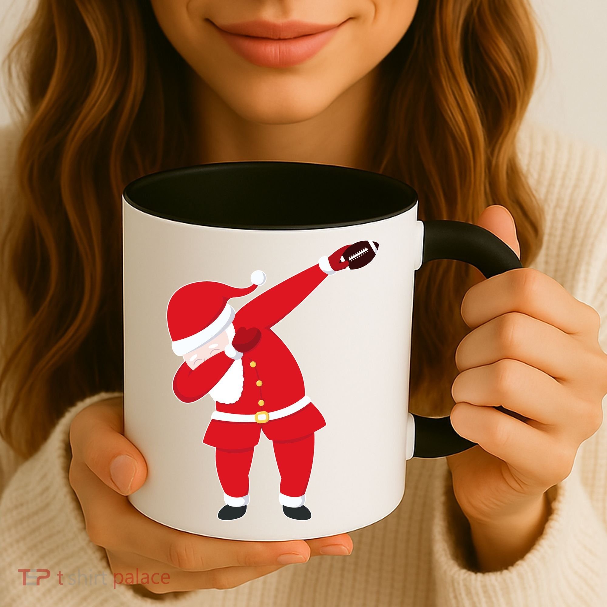 Football Dabbing Santa Coffee Mug