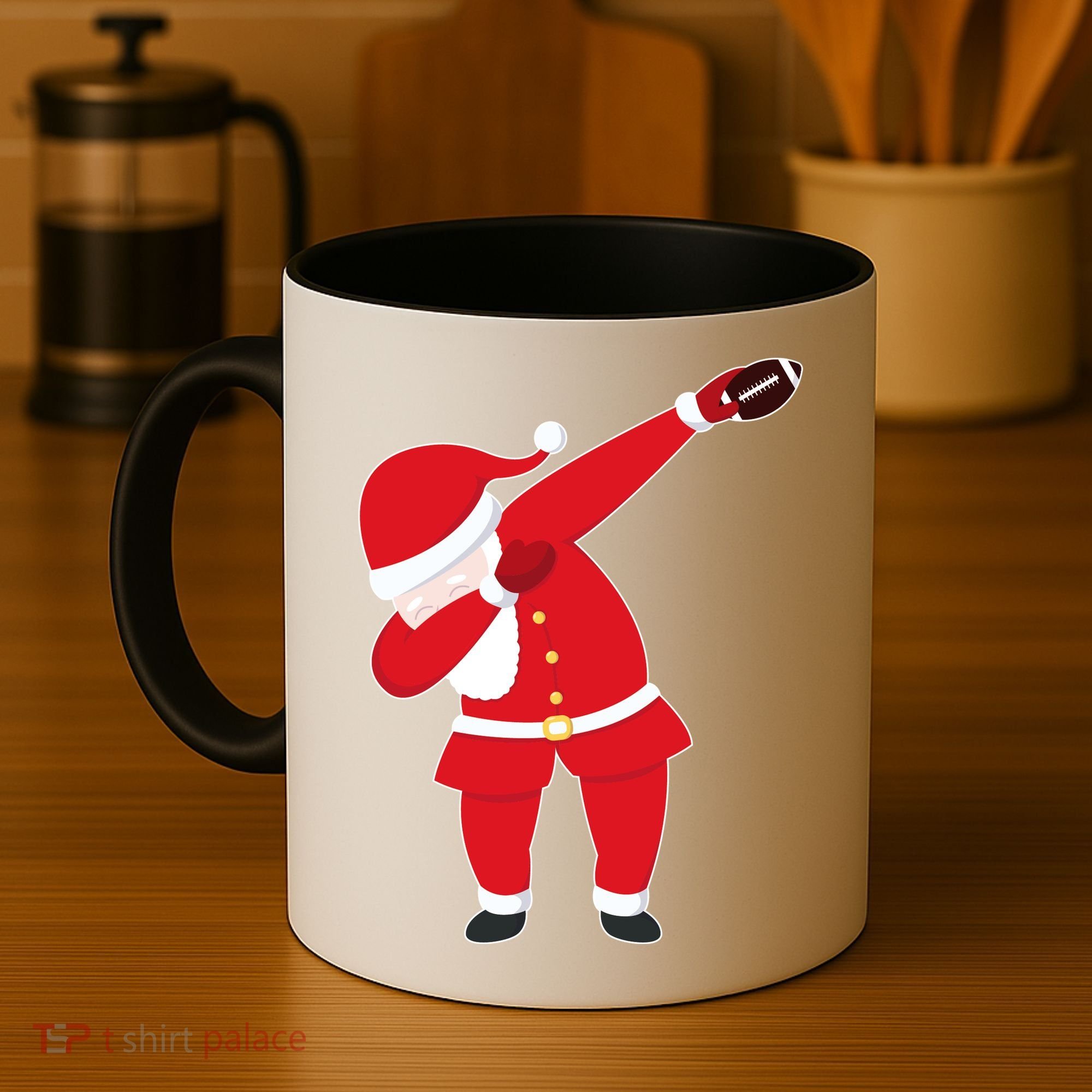 Football Dabbing Santa Coffee Mug