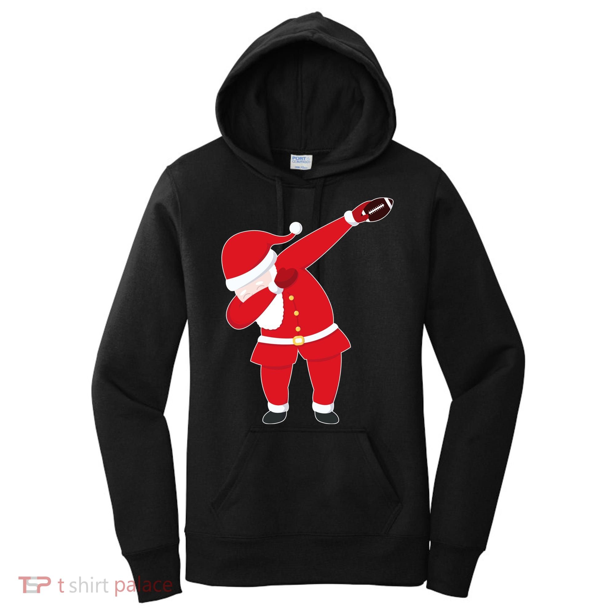 Football Dabbing Santa Women's Hoodie