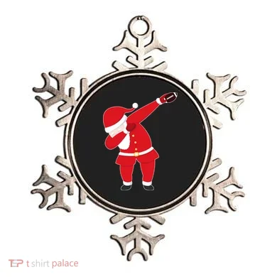 Football Dabbing Santa Ornament
