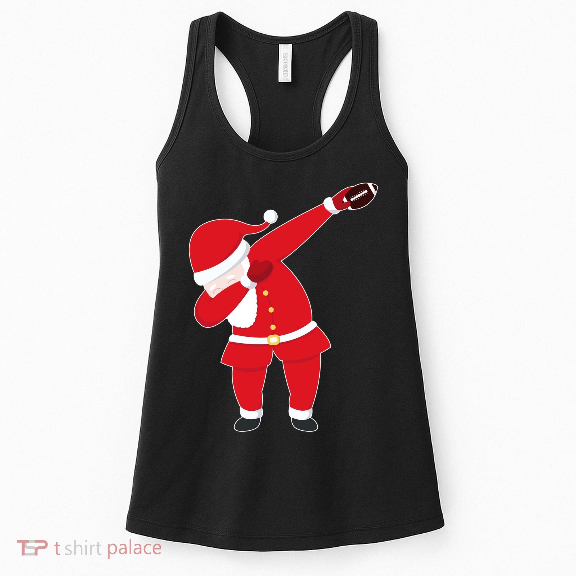 Football Dabbing Santa Women's Tank Top