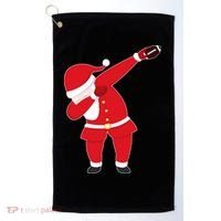 Football Dabbing Santa Golf Towel thumb 0