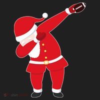Football Dabbing Santa Golf Towel thumb 3
