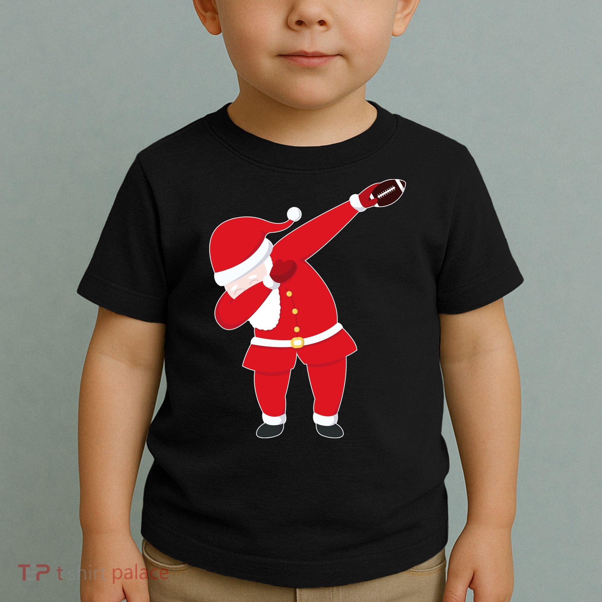 Football Dabbing Santa Toddler T-Shirt