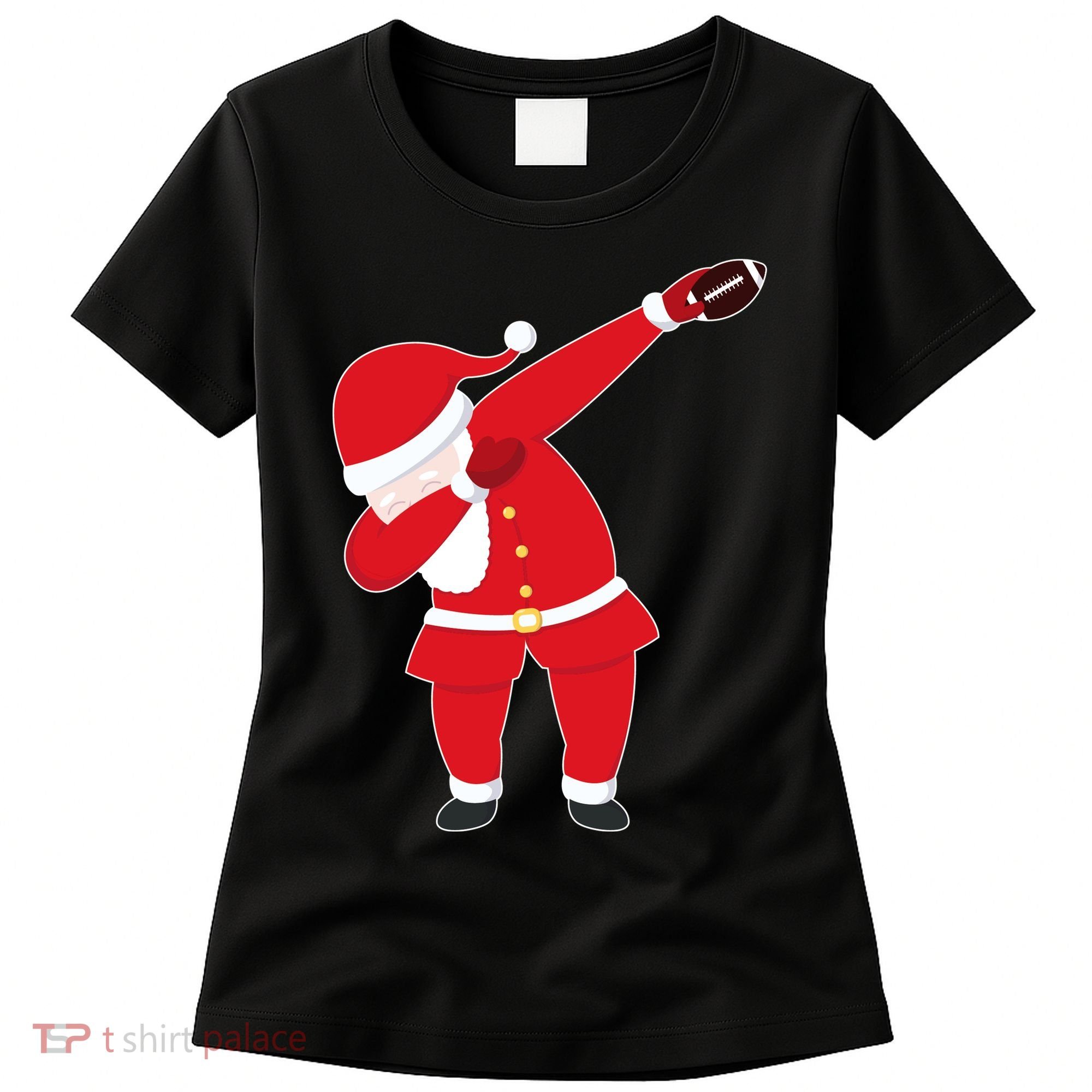 Football Dabbing Santa Women's T-Shirt