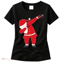 Football Dabbing Santa Women's T-Shirt thumb 0