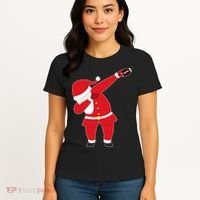 Football Dabbing Santa Women's T-Shirt thumb 4