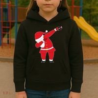 Football Dabbing Santa Kids Hoodie thumb 3