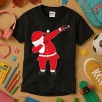 Football Dabbing Santa Kids T-Shirt thumb 3