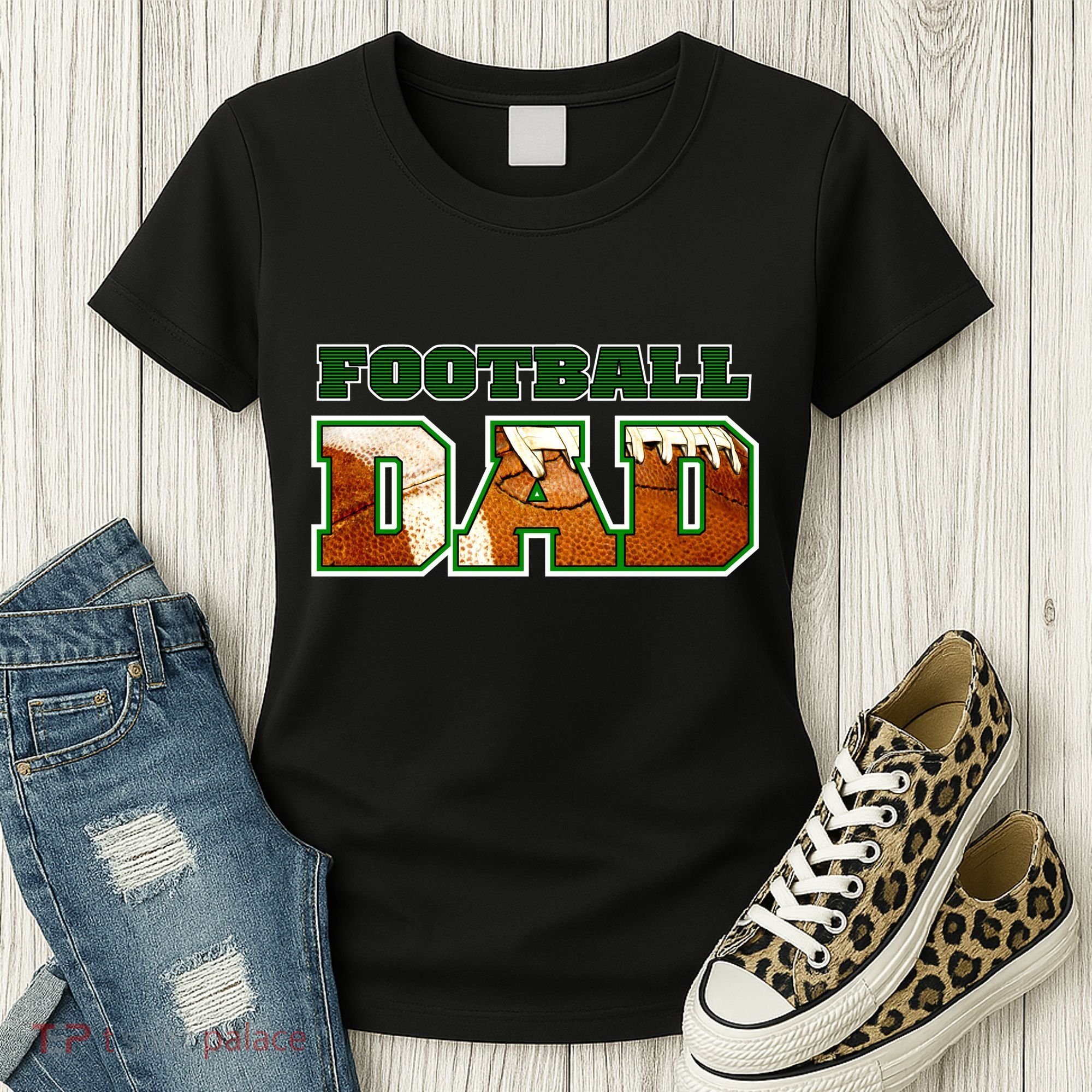 Football Dad Graphic Sports Women's T-Shirt