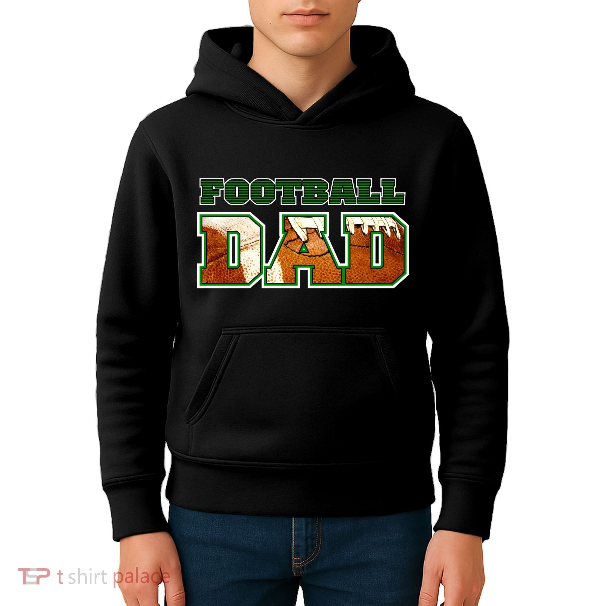 Football Dad Graphic Sports Kids Hoodie