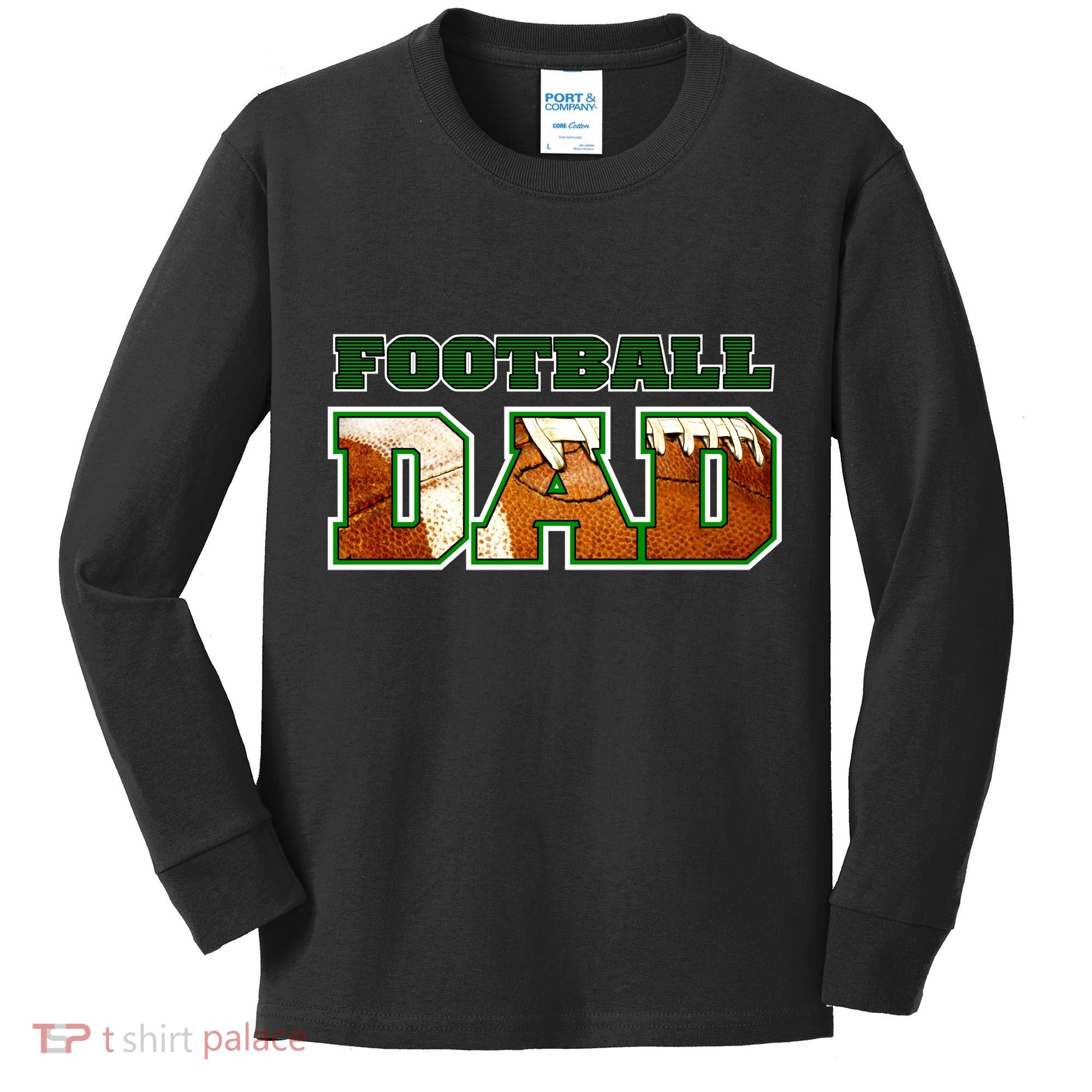 Football Dad Graphic Sports Kids Long Sleeve Shirt