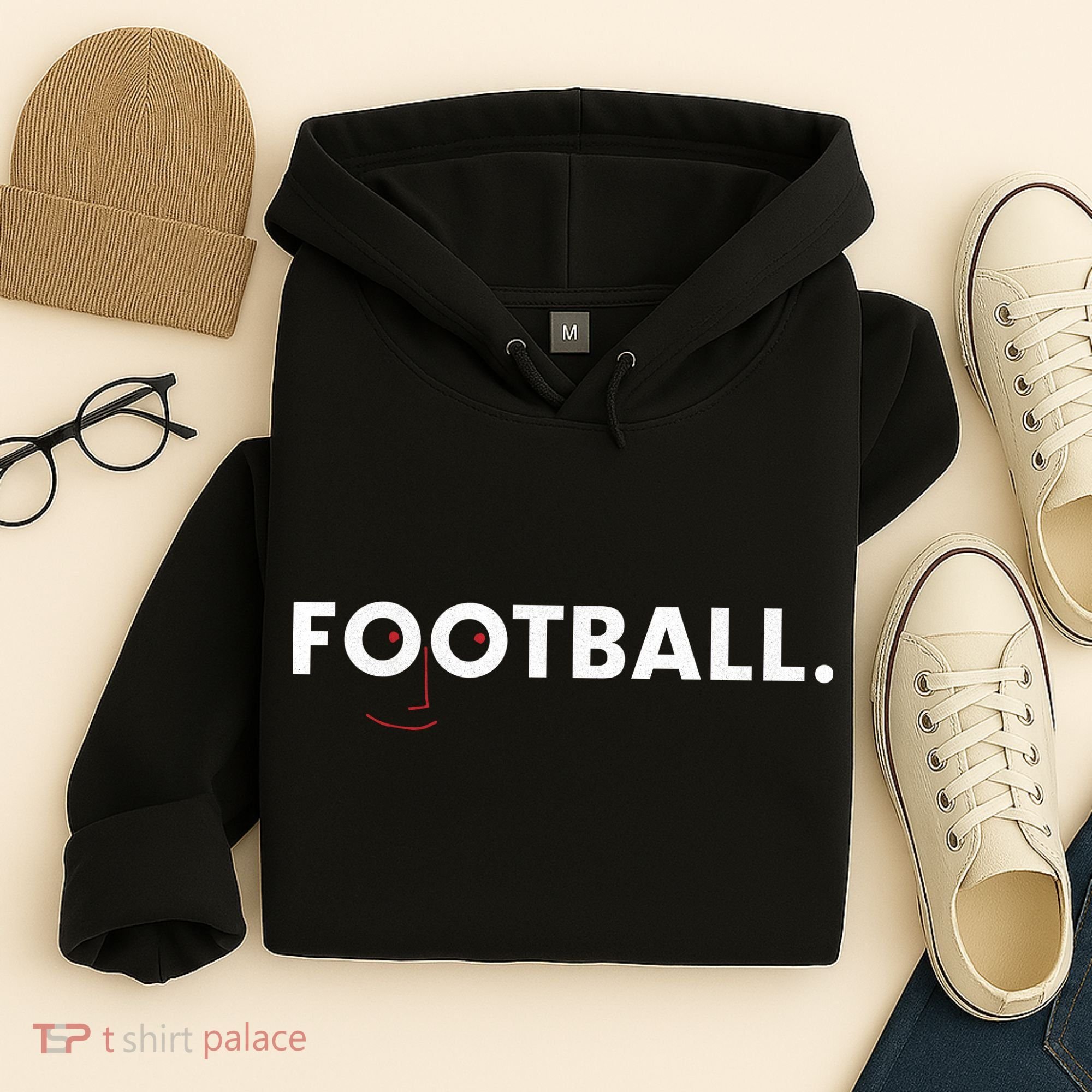 Football Face Logo Hoodie