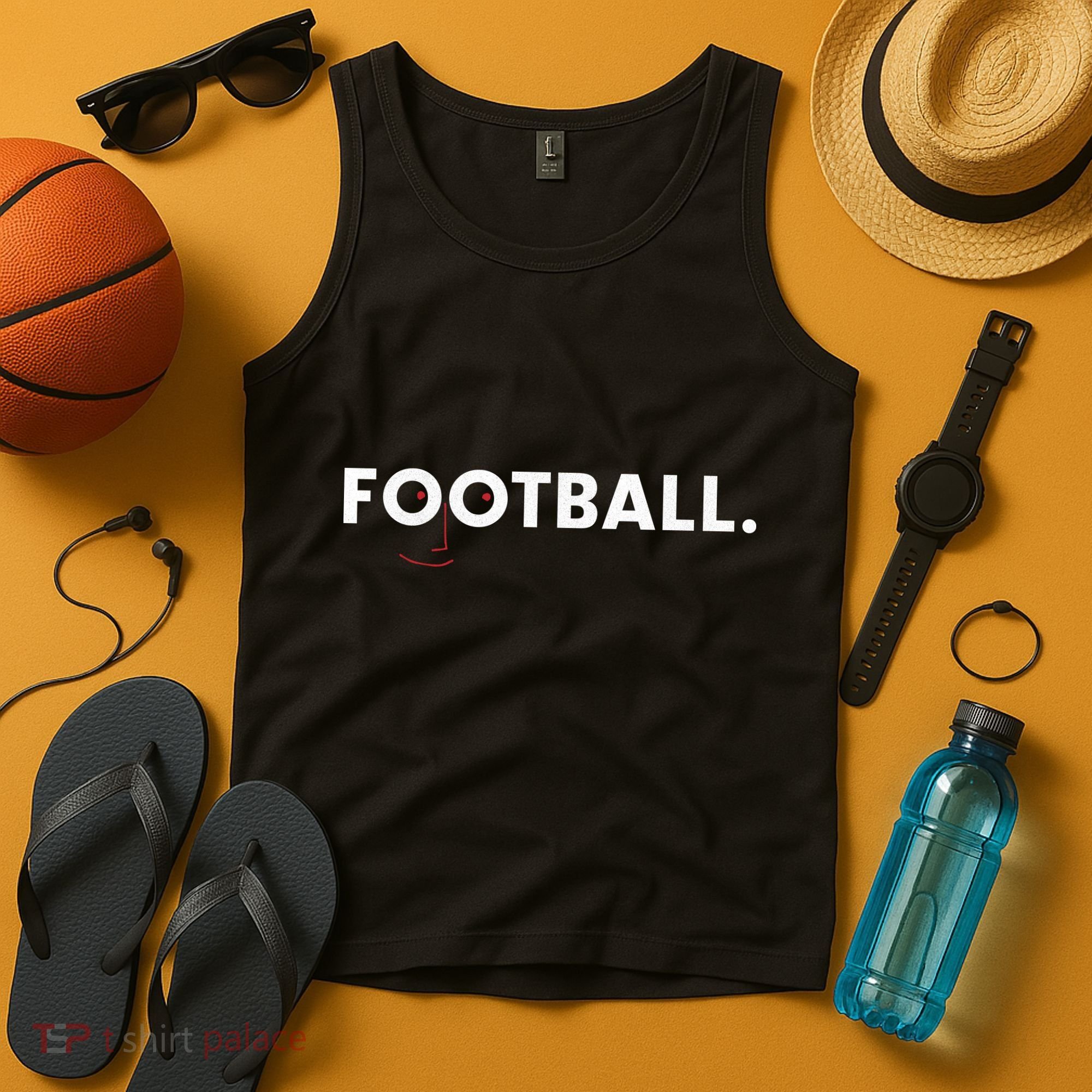 Football Face Logo Tank Top