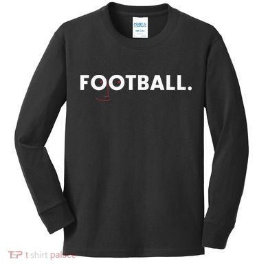 Football Face Logo Kids Long Sleeve Shirt