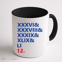 Football Goat New England 5 Time World Champion #12 Coffee Mug thumb 1