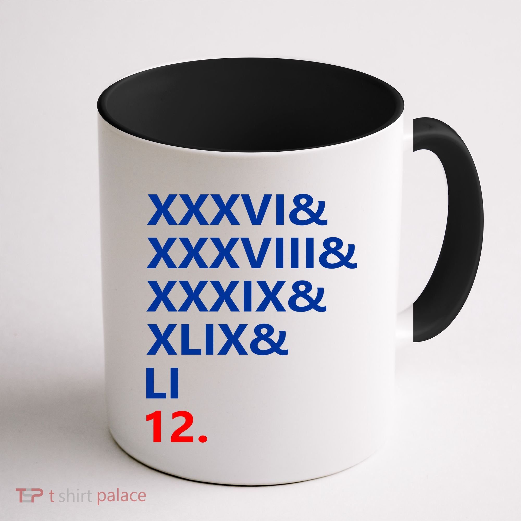 Football Goat New England 5 Time World Champion #12 Coffee Mug
