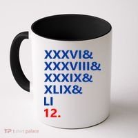Football Goat New England 5 Time World Champion #12 Coffee Mug thumb 0