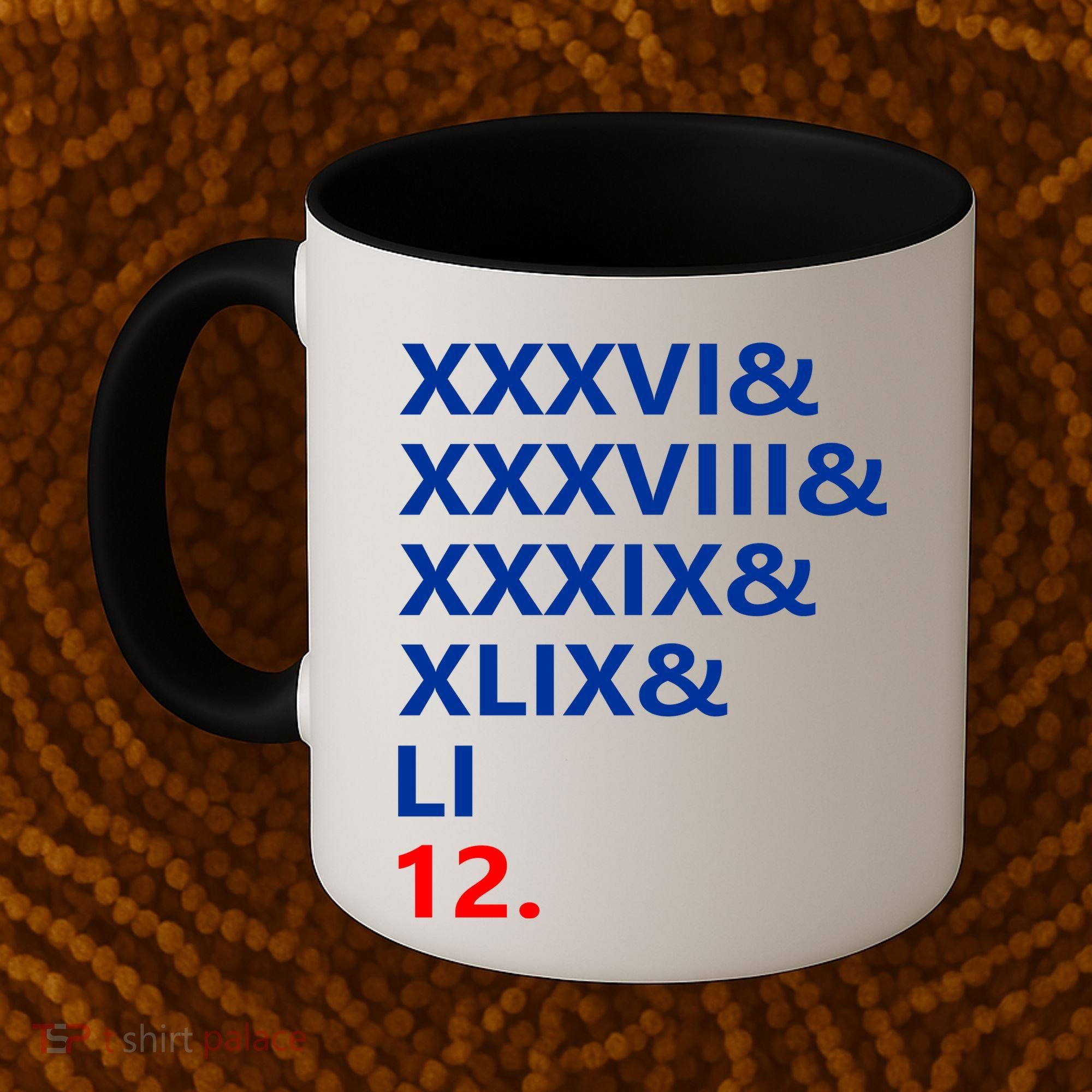 Football Goat New England 5 Time World Champion #12 Coffee Mug