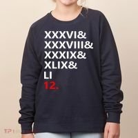 Football Goat New England 5 Time World Champion #12 Women's Sweatshirt thumb 0