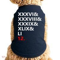 Football Goat New England 5 Time World Champion #12 Doggie Tank thumb 0