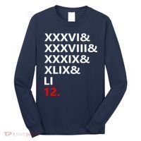 Football Goat New England 5 Time World Champion #12 Long Sleeve Shirt thumb 0