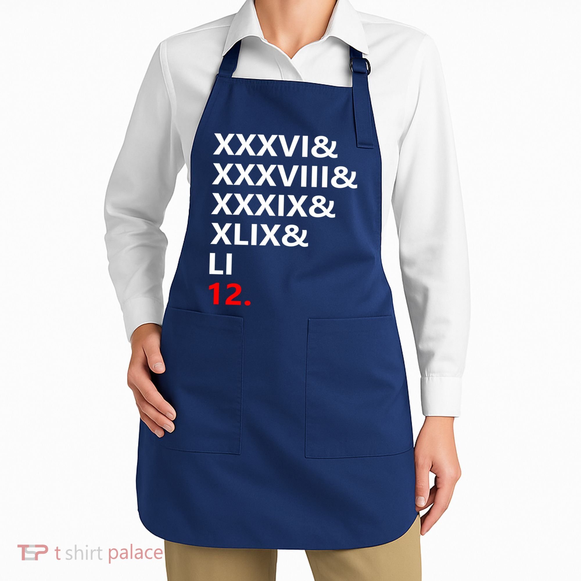 Football Goat New England 5 Time World Champion #12 Apron
