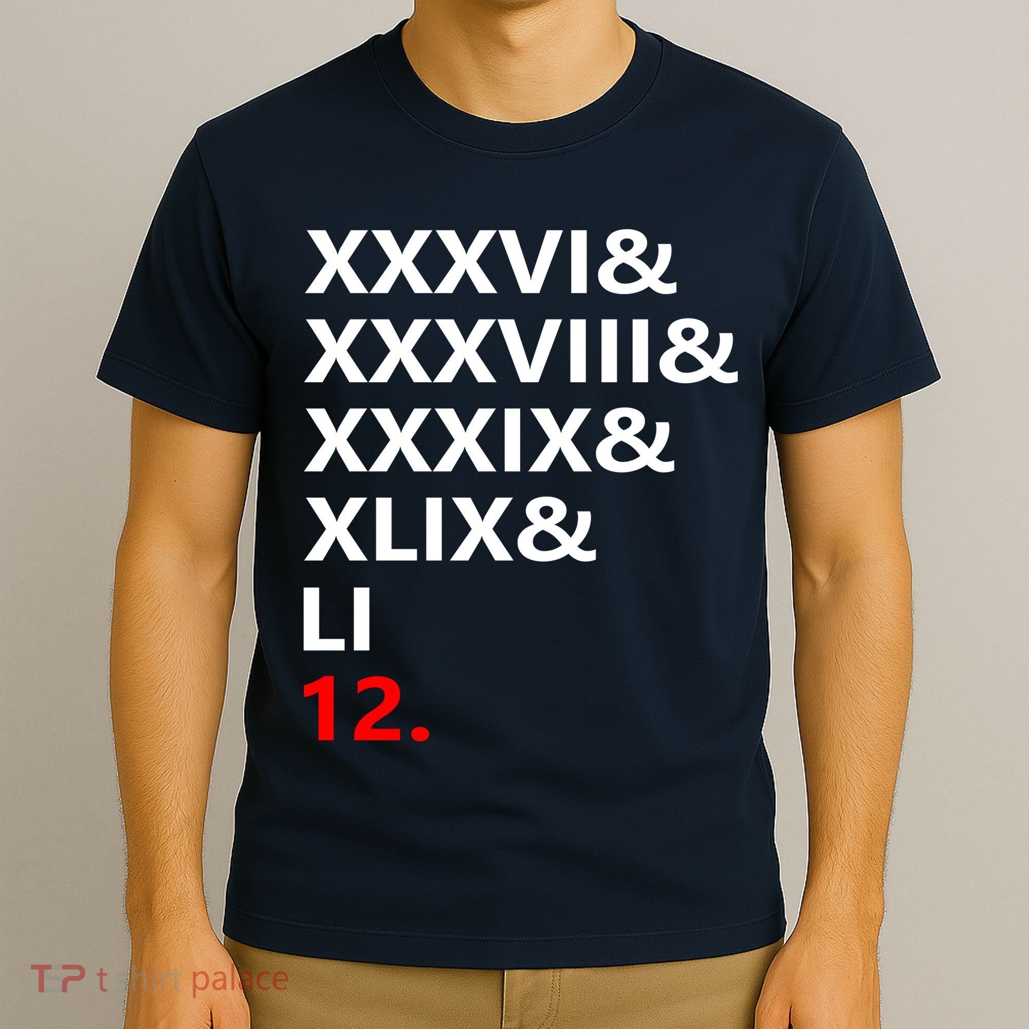 Football Goat New England 5 Time World Champion #12 T-Shirt