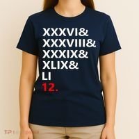 Football Goat New England 5 Time World Champion #12 T-Shirt thumb 4