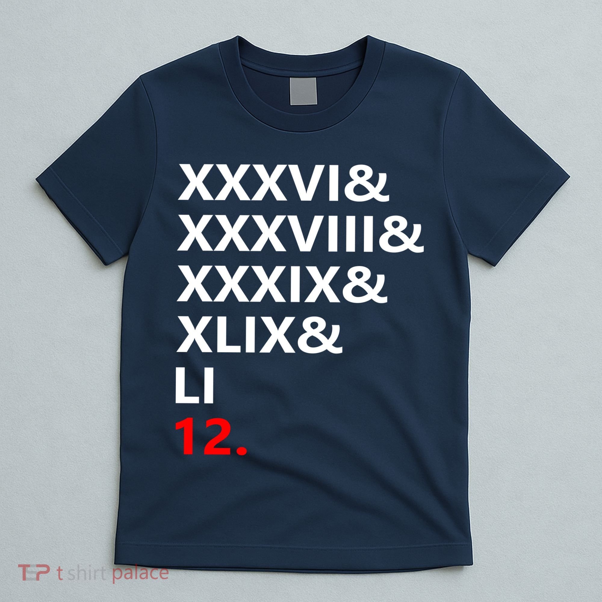 Football Goat New England 5 Time World Champion #12 T-Shirt