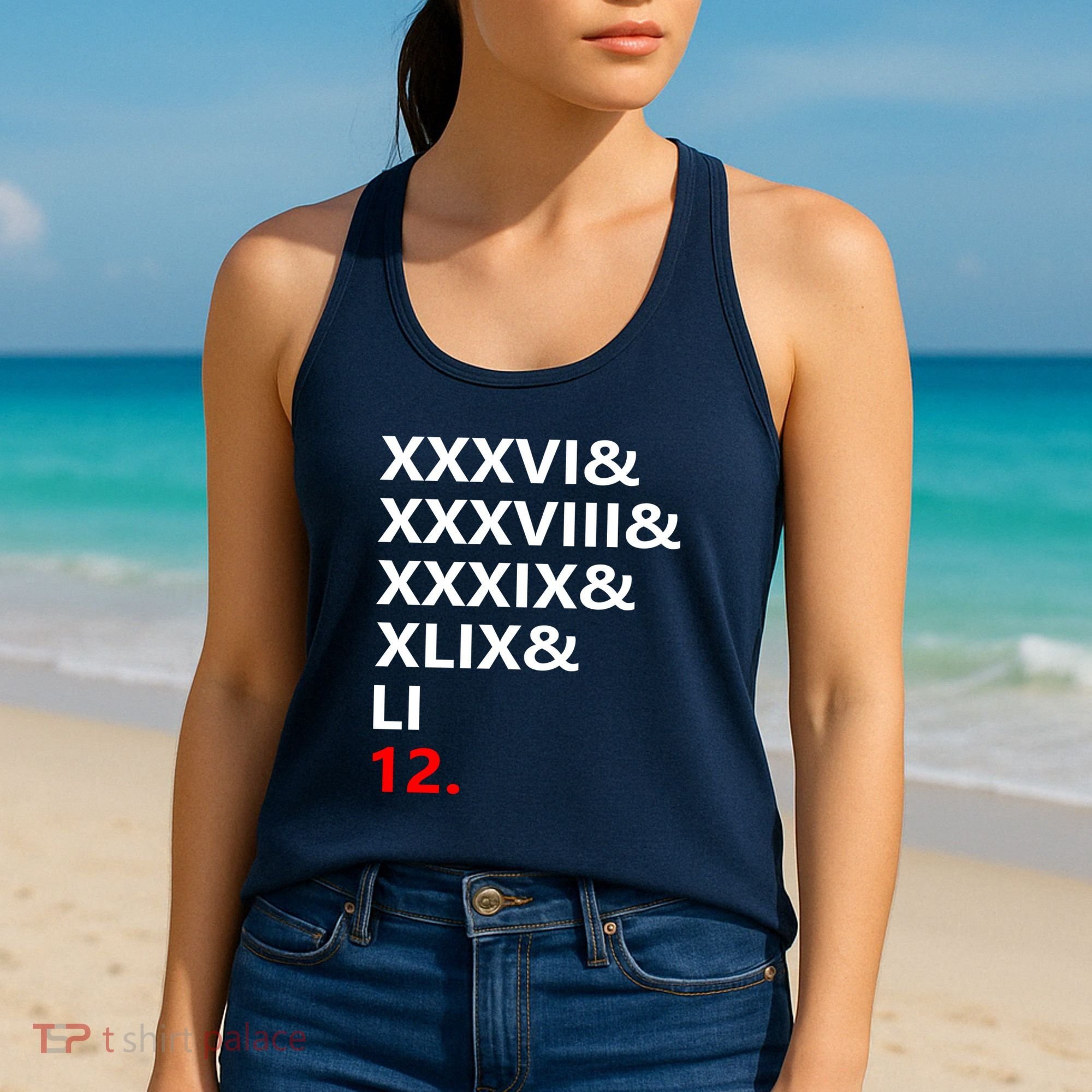 Football Goat New England 5 Time World Champion #12 Women's Tank Top