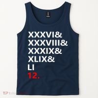 Football Goat New England 5 Time World Champion #12 Tank Top thumb 2
