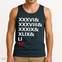 Football Goat New England 5 Time World Champion #12 Tank Top thumb 3