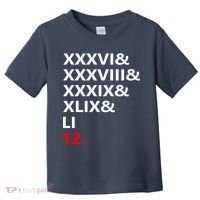 Football Goat New England 5 Time World Champion #12 Toddler T-Shirt thumb 0