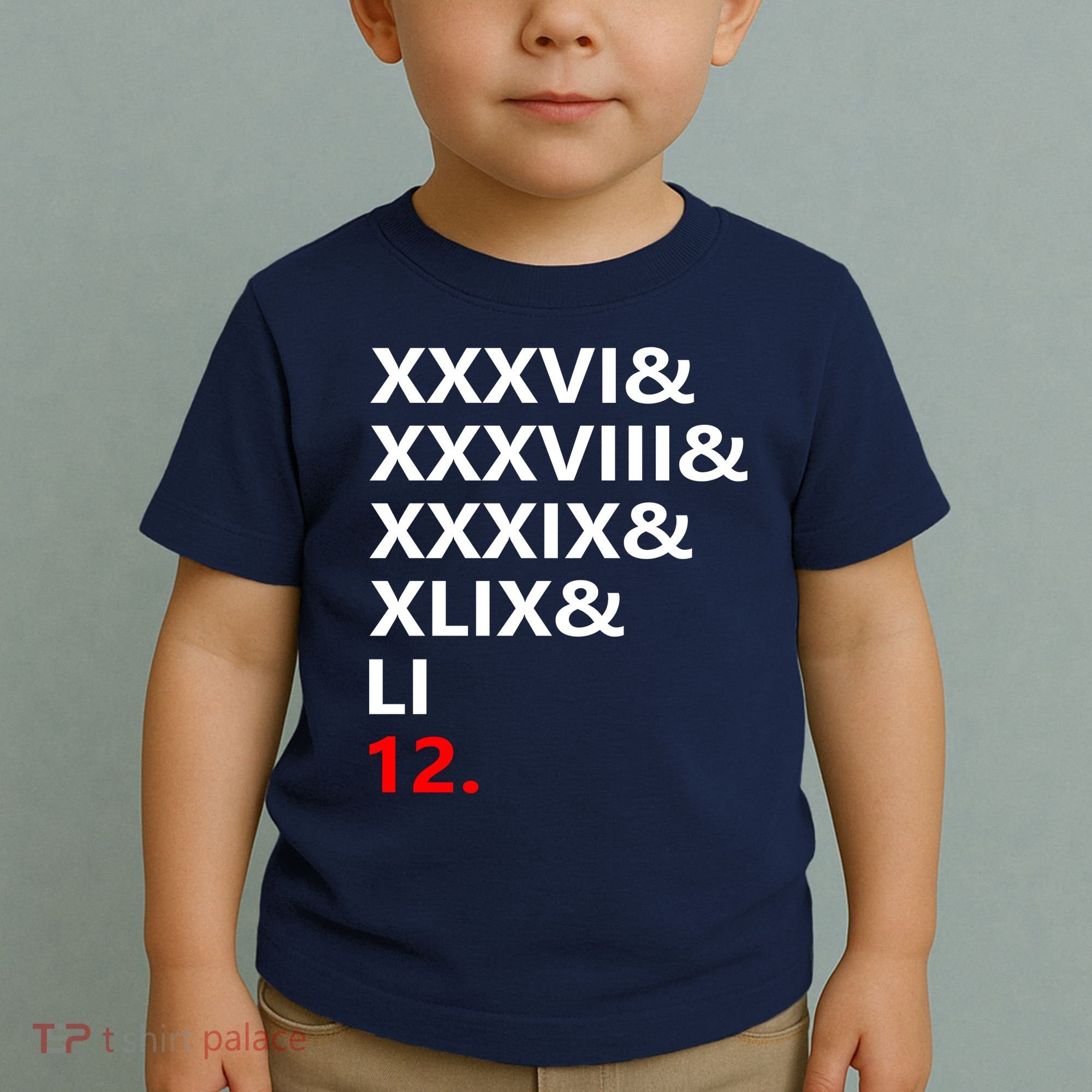 Football Goat New England 5 Time World Champion #12 Toddler T-Shirt