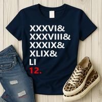 Football Goat New England 5 Time World Champion #12 Women's T-Shirt thumb 3