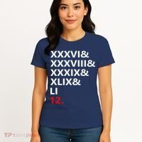Football Goat New England 5 Time World Champion #12 Women's T-Shirt thumb 4