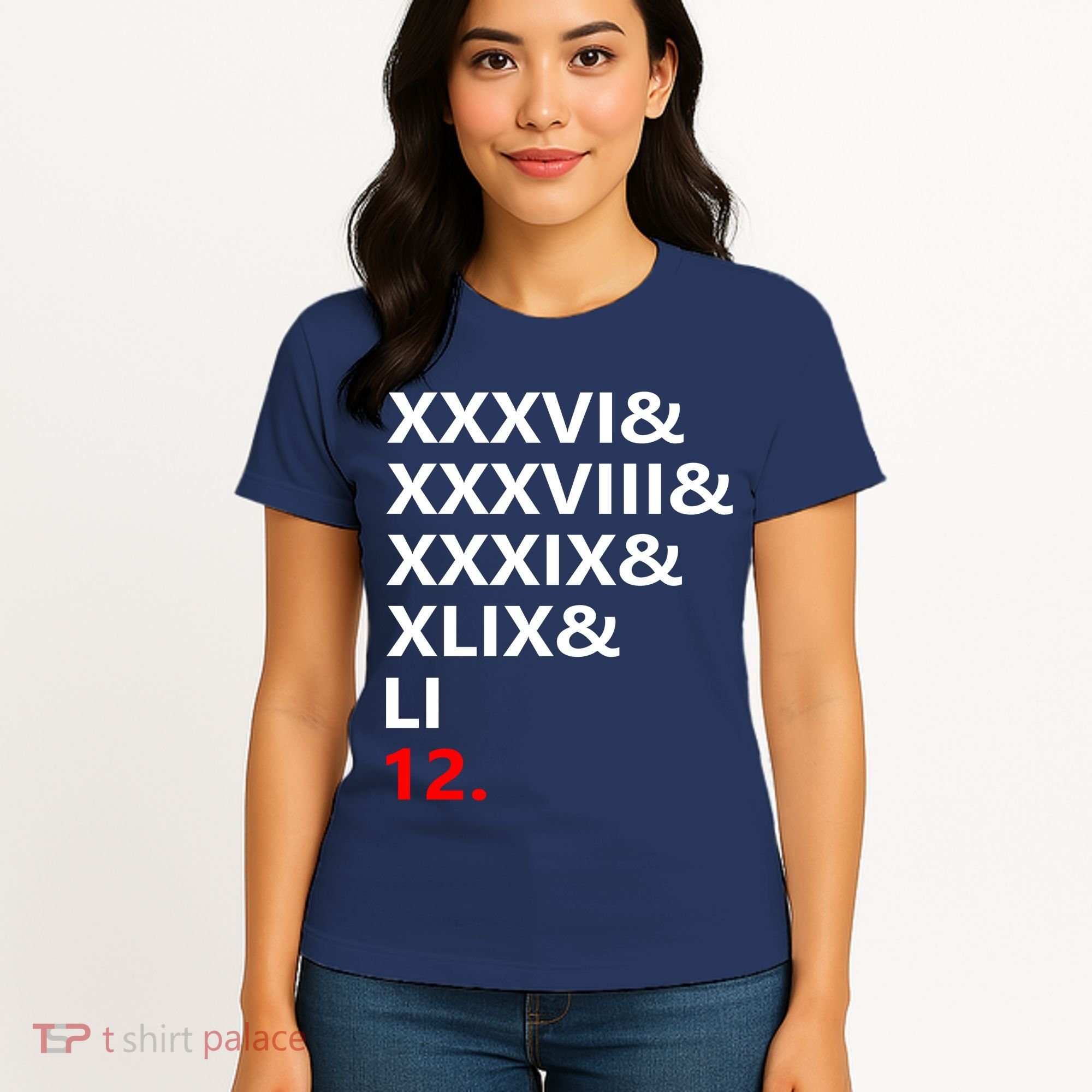 Football Goat New England 5 Time World Champion #12 Women's T-Shirt