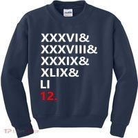 Football Goat New England 5 Time World Champion #12 Kids Sweatshirt thumb 0