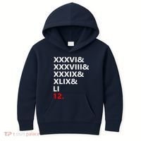 Football Goat New England 5 Time World Champion #12 Kids Hoodie thumb 0