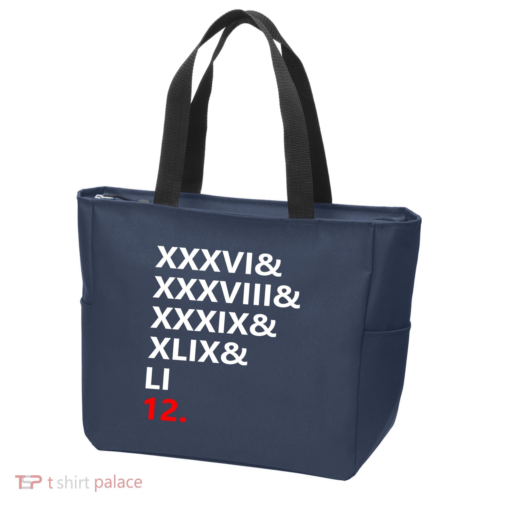 Football Goat New England 5 Time World Champion #12 Tote Bag